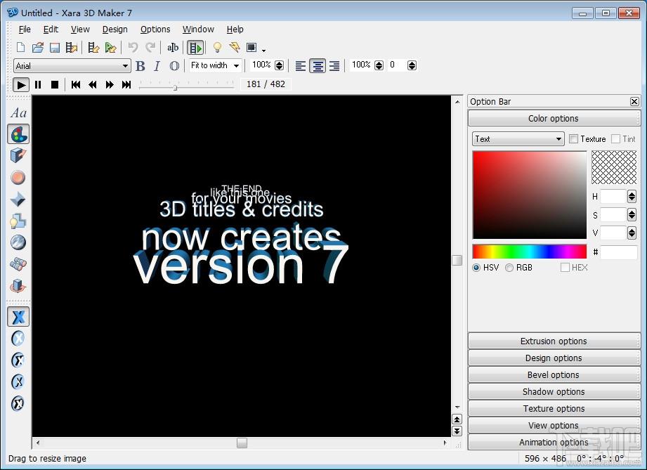 Xara 3D Maker,3d文字动画制作软件,3D动画立体字