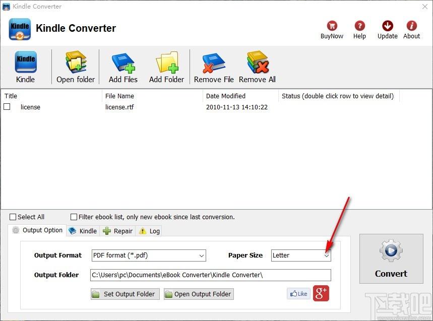 Kindle Converter下载,电子书转换器,电子书转PDF