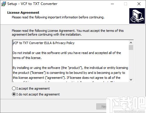VovSoft VCF to TXT Converter下载,文档转换,文本转换