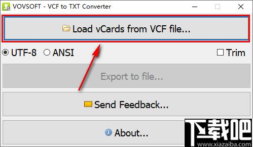 VovSoft VCF to TXT Converter下载,文档转换,文本转换