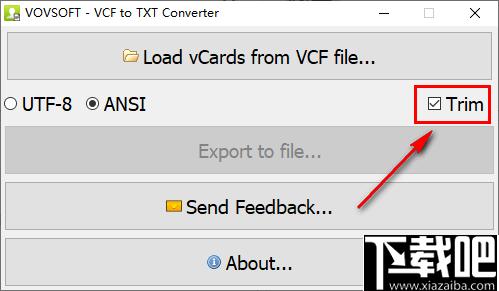 VovSoft VCF to TXT Converter下载,文档转换,文本转换
