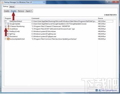 Startup Manager For Windows Free下载,系统启动项管理工具
