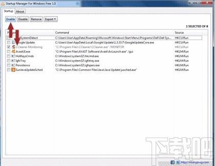 Startup Manager For Windows Free下载,系统启动项管理工具