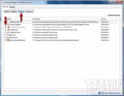 Startup Manager For Windows Free下载,系统启动项管理工具
