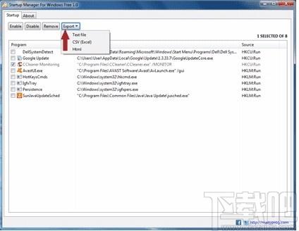 Startup Manager For Windows Free下载,系统启动项管理工具